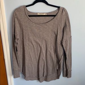 Grey long sleeve top